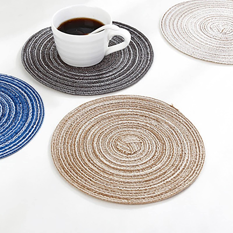 QUINTRA Placemats, Washable Woven Vinyl Placemats for Dining Table, Easy