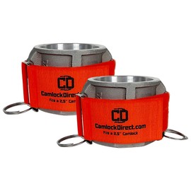 Camlock Safety Straps - Fits Any 2.5" Cam & Groove Fitting - Made in the USA (2-Pack)