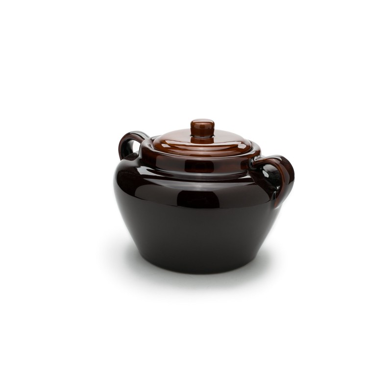 Fox Run 0350 Stoneware Bean Pot, 9.75", Brown