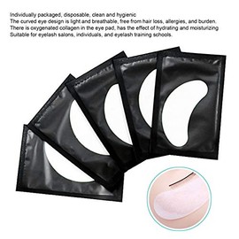 100 pares de extensiones de pestañas con parche, parches para extensiones de pestañas Parche de gel para pestañas Parche de gel sin pelusa Parches... 