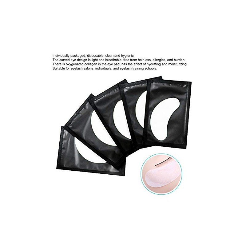 100 pares de extensiones de pestañas con parche, parches para