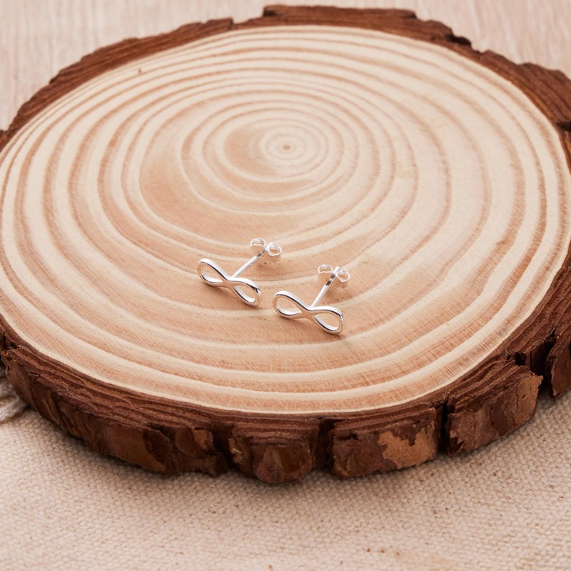 Philip Jones Sterling Silver Infinity Earrings