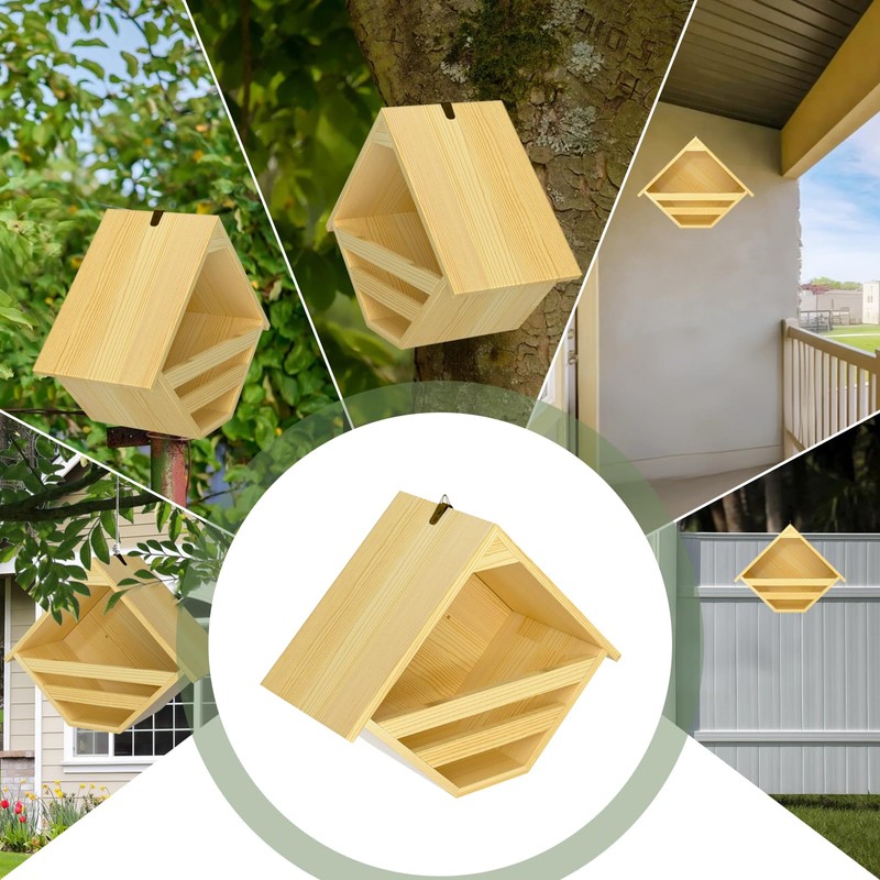 Nalwort Dove Nesting Box, Solid Wood Mourning Dove Nesting Box,