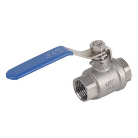 gate Valve 1/2 inch + 1/2 inch Ball Valve Two Piece Ball Valves Ball Valve 304 Stainless Steel Shut-Off Valve wog1000 Accessory Replacement for Stainless Steel 1/2" Ball Valve bsp