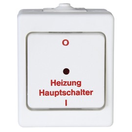 Kopp 567302005 Wall-Mounted Damp Room Heating Main Switch IP44 Standard