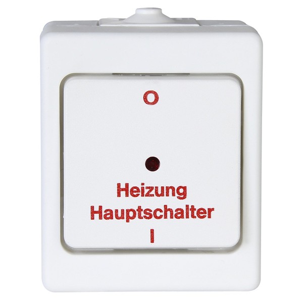 Kopp 567302005 Wall-Mounted Damp Room Heating Main Switch IP44 Standard