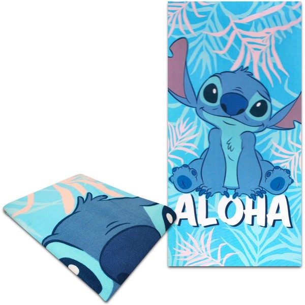 Jay Franco Lilo and Stitch Beach Towe - Aloha, 27