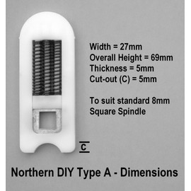 Northern DIY Pair of Door Handle Spring Cassettes for uPVC Door Handles Type A