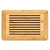 RoyalHouse Large Premium Natural Bamboo Bread Cutting Board with Crumb