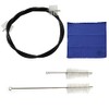 Trumpet Cleaning Brushes Kit,3-Piece Kit,1 Flexible Brush,1 Valve Brush,1 Mouthpiece