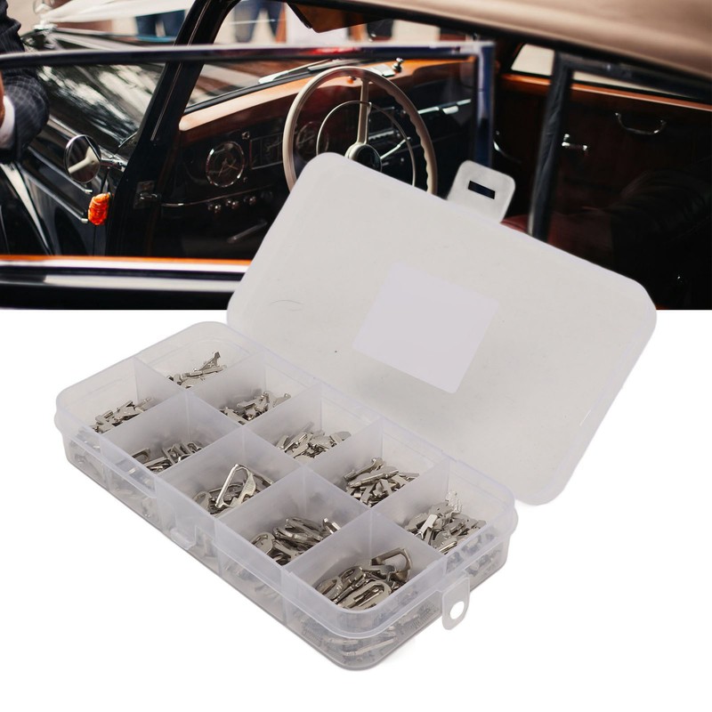 380 Pcs Car Lock Reed Stainless Steel Car Locking Plate