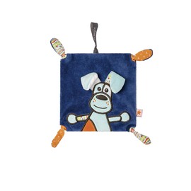 Fashy Heat Pack Dog with Cherry Pips Filling and Printed Cotton Inner and Removable Washable Cover, 0.2, Navy, 200 g