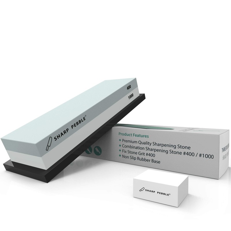 Sharp Pebble Premium Whetstone Knife Sharpening Stone 2 Side Grit