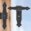 KOTARBAU Set of 2 Cross Hinges Black 150 mm Shutter