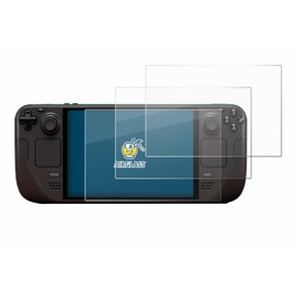 BROTECT Protective Glass for Valve Steam Deck OLED (Pack of 3) Protective Film Tempered Glass [Extremely Scratch-Resistant 9H, Anti-Fingerprint, Ultra Transparent]
