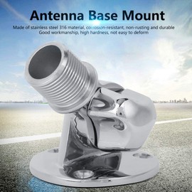ANKROYU Antenna Base, Stainless Steel 25mm Boat Antenna Base, Boat Antenna Base Mount, Antenna Base Mount for Boats Mount,Linear, Boating Tools