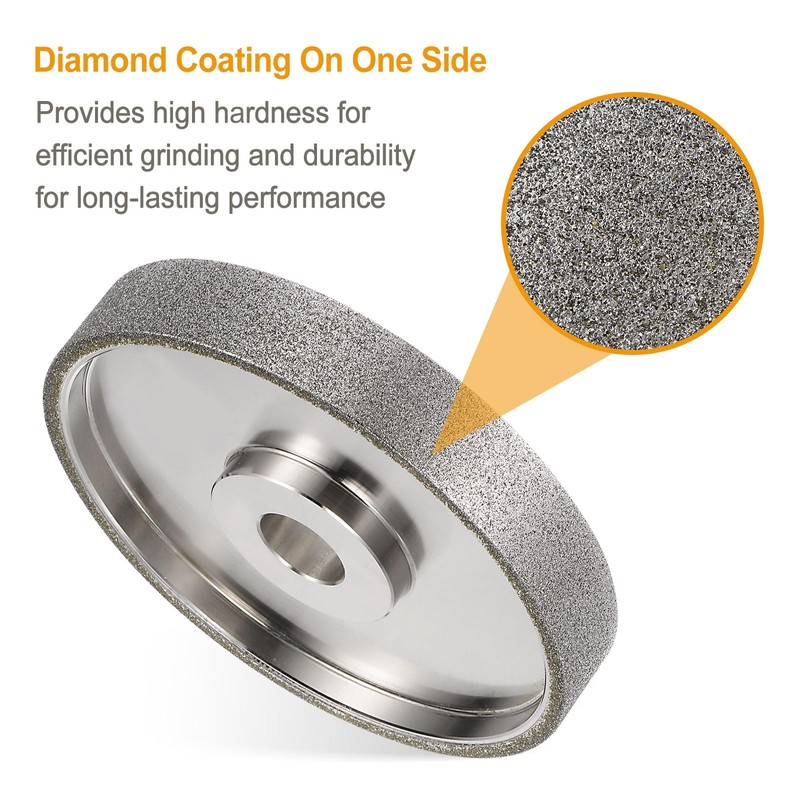 HARFINGTON Diamond Lapidary Wheel 6 Inch x 1 Inch Arbor