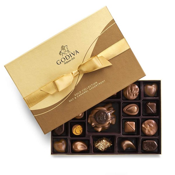 Godiva Chocolatier Gift Box, Nut & Caramel, 19 pc.