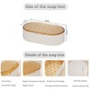 Sbomi Double Layer Removable Soap Dish, Soap Dish with Drain