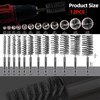 ASNOMY 12Pcs Wire Bore Brush for Drill,5/16"-1-3/16" Stainless Steel Wire