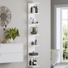 LitaEther Versatile 7 Tier Wall Shelf Unit,White Lack Wall Shelf,Display