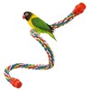 Bird Rope Perches for Parrots, Cockatiels, Parakeets, Budgie Cages Comfy