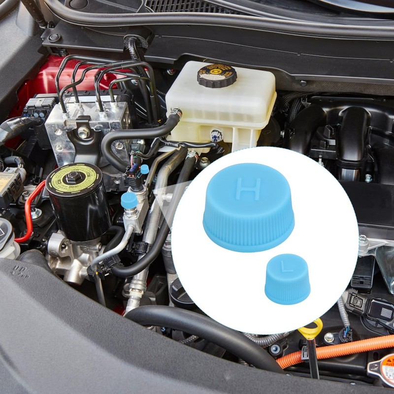 2pcs Replacement Valve Cap for Car Air Conditioning, Leakproof R134a