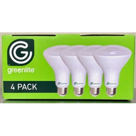 Greenlite 4x NEW Floodlights BR30 Light Bulbs 8w LED 65w Dimmable 3000k 670 Lumens 4 PACK