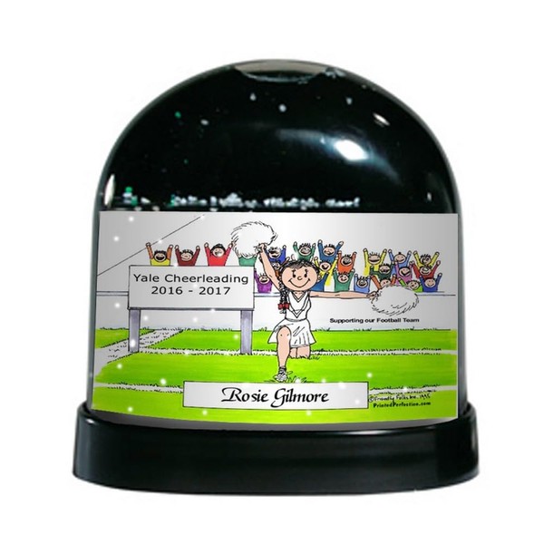 PrintedPerfection.com Personalized Cheerleader - Female Snow Globe Gift