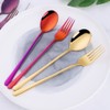 10Pcs Flatware Sets, Gold Spoons and Forks Set, Stainless Steel