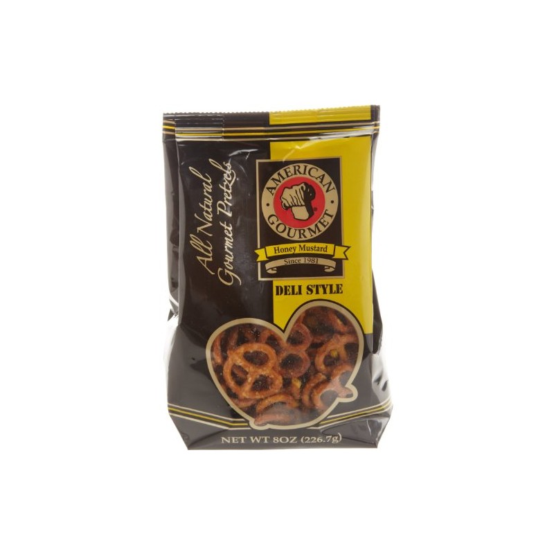 American Gourmet Pretzel Mini Twist, Honey Mustard Flavor, 8-Ounce(PACK OF
