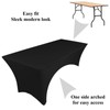 pod linen spandex stretch cover tablecloth for 6ft table 1SIDE