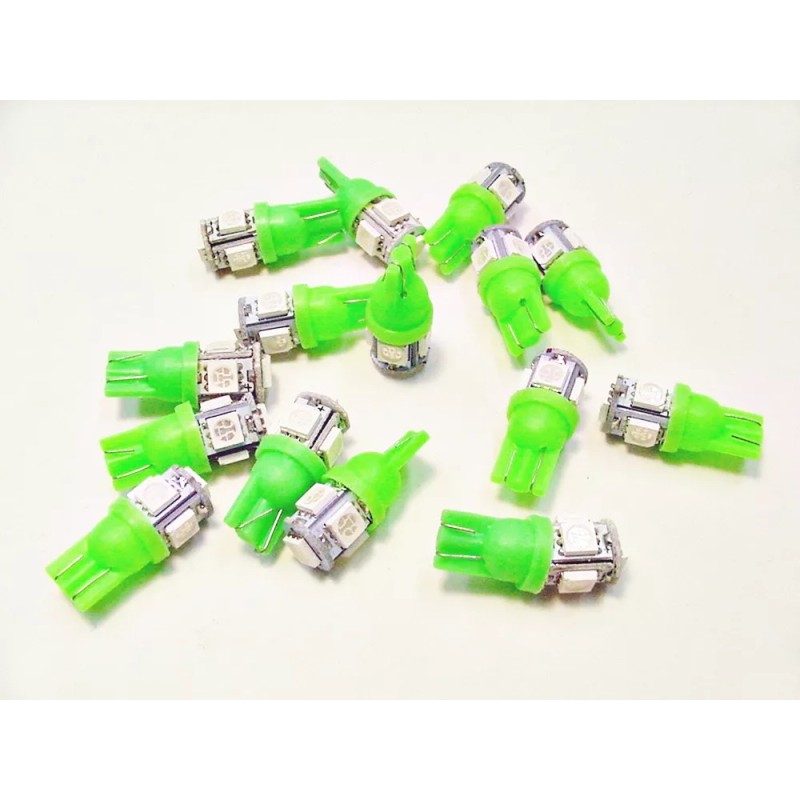 Lumiglow 15 BRIGHT Green 5 LEDs 12V Side Marker License