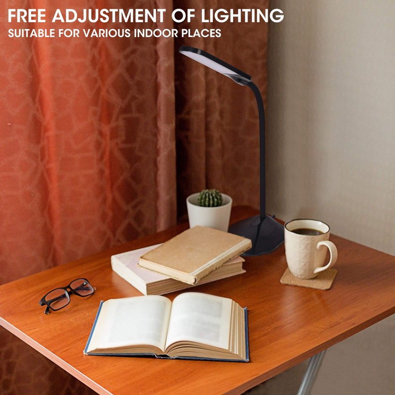 TEKLED® LED Desk Lamp | Stepless Dimmable with Flexible Gooseneck