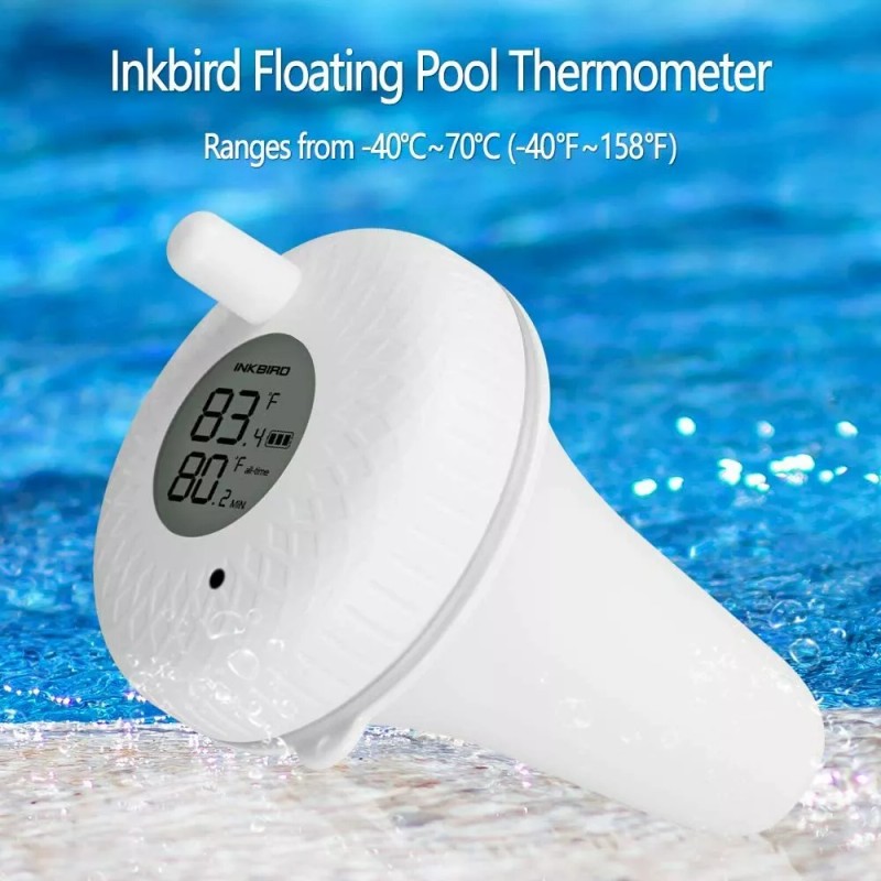 Inkbird Pool Floating Thermometer Bluetooth Remote APP Monitor Temperature Hot