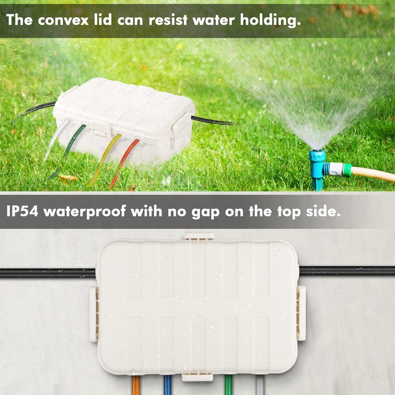 RESTMO Extra Large Waterproof Electrical Box, IP54 Weatherproof Outdoor Extension