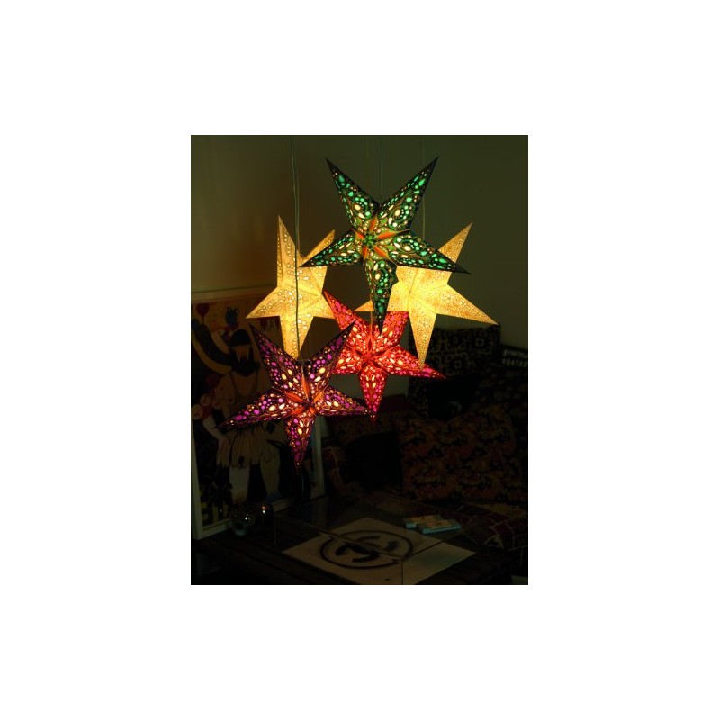 Earth Friendly Starlightz Taj Poinsettia 60 cm EarthFriendly + Wiring