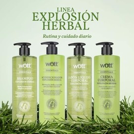 CREMA CORPORAL EXPLOSIÓN HERBAL WOTT 740 ML.