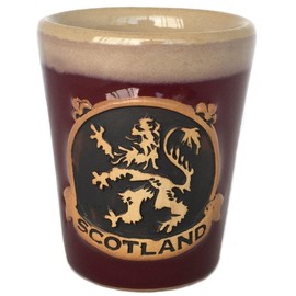 Glen Appin Shot Cup Stoneware Scotland 1.5 fl oz(44ml) (Lion Rampant - Red)