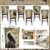 Moukeren 6 Pcs Halloween Chair Cover Set Gothic Halloween Decor