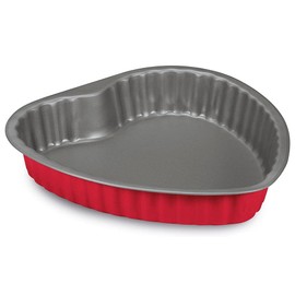 Guardini 50800HGNAM Rossana 2.0 Heart Shape 25 cm Steel with Non-Stick Coating, Red/Grey, Stainless Steel