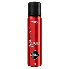 LOréal Paris Infallible 3-Second Setting Mist, Fijador de maquillaje, sella tu maquillaje hasta por 36h, a prueba de sudor, agua y transferencias,... 
