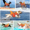 Doglay Dog Shark Life Jacke,Superior Buoyancy Dog Life Vest with