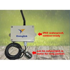 Risinglink Smart Water Level Monitor Sensor, Text/Email Alert, Battery Powered,WiFi-E