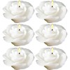 Biedermann & Sons Rose-shaped Floating Candles In White, Pack of 12