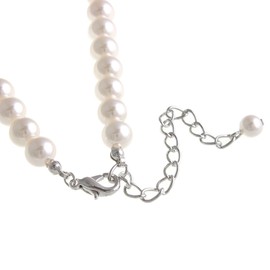 Vingtaine C3225A Graduated Pearl Necklace, Short, Elegant, Daily, Wedding, After-party, Party