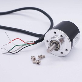 Taiss/AB 2 phase Incremental Rotary Encoder 360P/R DC 5-24v Wide Voltage Power Supply 6mm Shaft 360P/R