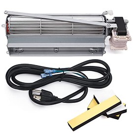 Hiorucet FK12 Fireplace Blower Fan Kit for Majestic, Vermont Castings, Monessen, Temco, Rotom HB-RB12, GFK4, FK12, FK24 Replacement Fireplace Blower Fan. Ball Bearing, Quiet, High Air Flow.