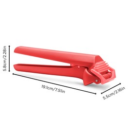 Dreamfarm Garject Lite 2-In-1 Garlic Peeler, Garlic Press & Mincer with Garlic Peel Ejector, Nylon - Red