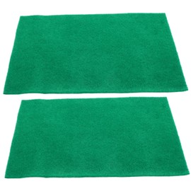 BUGUUYO 2pcs Decorative Reptile Carpet Wear-Resistant Tortoise Bedding Convenient Snake Mat Absorbent Lizard and Frog Pad for Reptile Enclosures Green